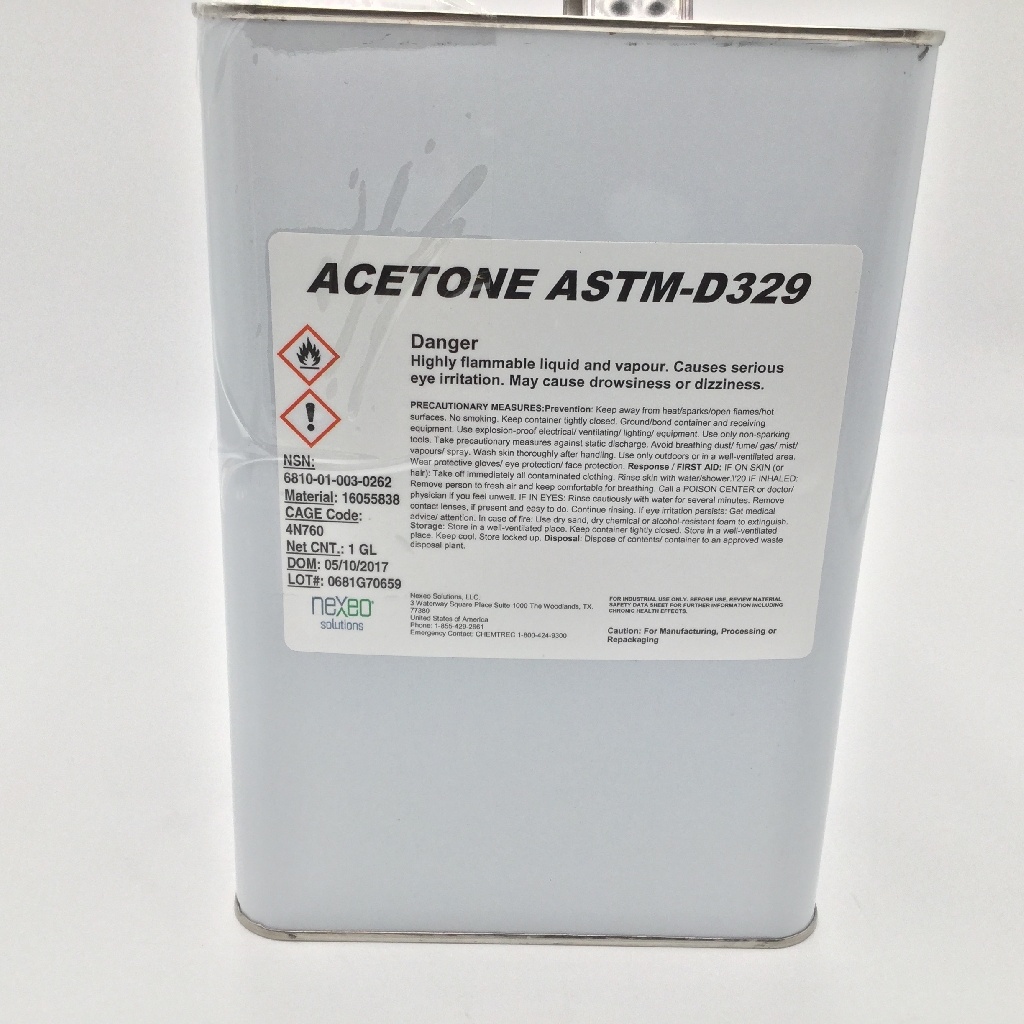 Acetone ASTM-D329 Solvent 55 Gallon Drum NSN: 6810-00-281-1864