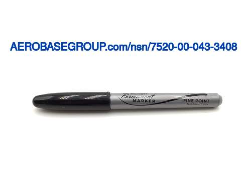 Permanent Marker - Fine Point , Black Ink, NSN 7520-00-043-3408